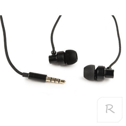 Gembird | Metal earphones with microphone ""Paris"" | Built-in microphone | 3.5 mm | Black