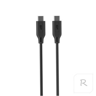 Silicon Power | USB-C cable | Male | 24 pin USB-C | Male | Black | 24 pin USB-C | 1 m