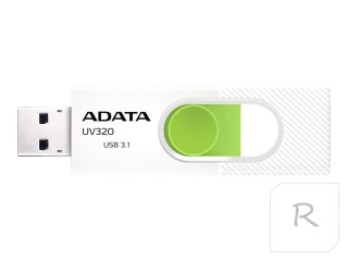 ADATA Pamięć USB UV320 128GB 3.2 Gen1 Biało-Zielona