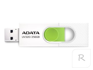 ADATA Pamięć USB UV320 256 GB biało-zielony