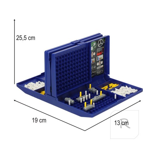 Statki okręty bitwa morska gra strategiczna logiczna w walizce