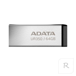 ADATA | Pamięć Masowa USB | UR350 | 64 GB | USB 3.2 Gen1 | Czarny