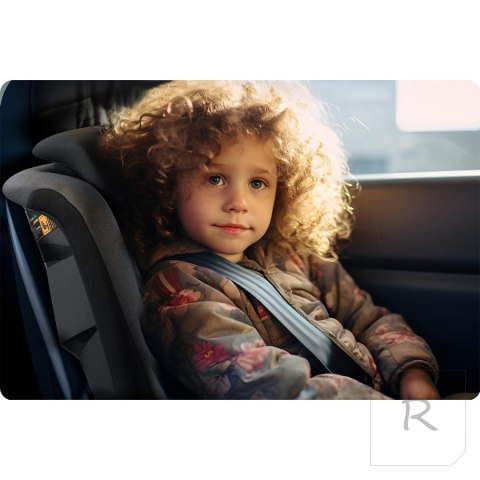 Fotelik samochodowy Nukido Louis Soft czarno-szary 15-36 kg ISOFIX