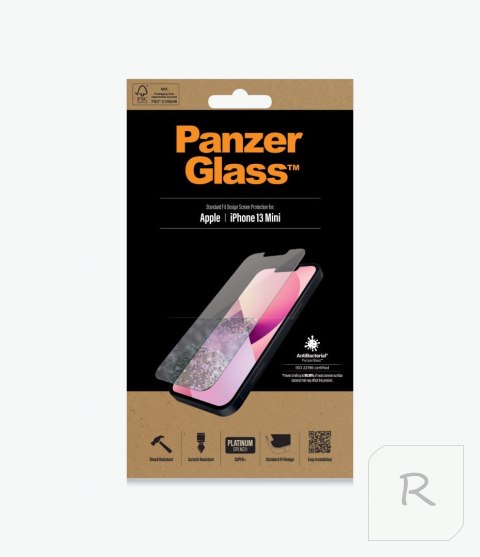 PanzerGlass | Ochraniacz ekranu - szkło | Apple iPhone 13 mini | Szkło | Przezroczysty