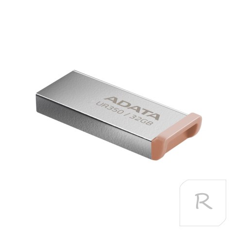 ADATA | Pamięć USB | UR350 | 32 GB | USB 3.2 Gen1 | Brązowy