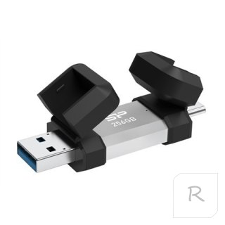 Silicon Power Dual USB Drive | Mobile C51 | 256 GB | USB Type-A i USB Type-C | Srebrny