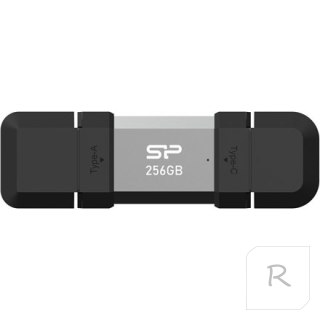 Silicon Power Dual USB Drive | Mobile C51 | 256 GB | USB Type-A i USB Type-C | Srebrny