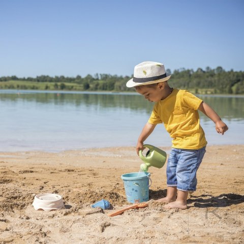 SMOBY GREEN Wiaderko z akcesoriami do piasku i konewką z bioplastiku