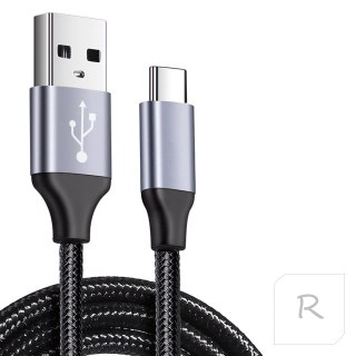 KABEL USB - TYP C SZYBKIE ŁADOWANIE DŁUGI 2M WZMACNIANY OPLOT