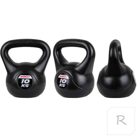 Hantla Kettlebell Odważnik Crossfit Fitness Kompozytowy Solidny ENERO 10 kg