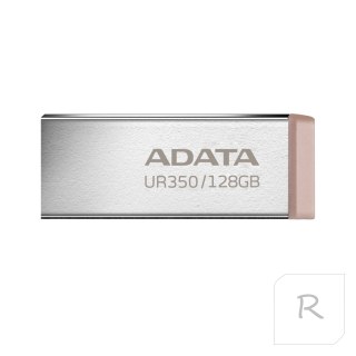 ADATA | Pamięć Flash USB | UR350 | 128 GB | USB 3.2 Gen1 | Brązowa