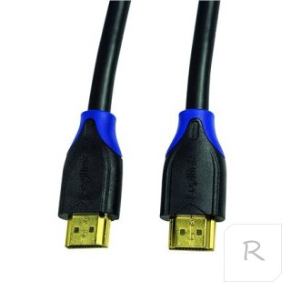 Kabel HDMI Logilink | Wysoka prędkość z funkcją Ethernet | Męski | 19 pin HDMI typ A | Męski | 19 pin HDMI typ A | 1 m | Czarny