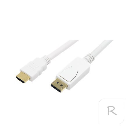 Logilink | Male | 19 pin HDMI Type A | Male | 20 pin DisplayPort | 2 m | White