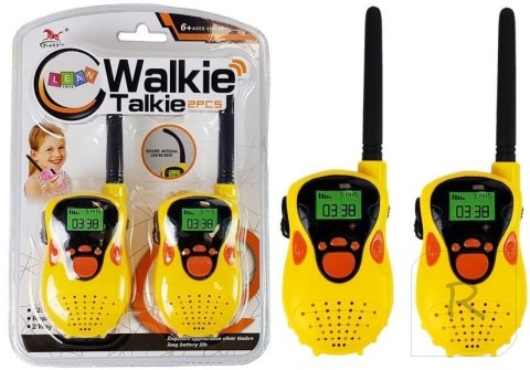 Walkie Talkie Krótkofalówki Zasięg 100 m Żółte Dla Dzieci