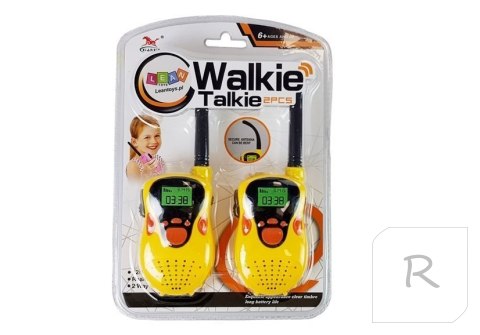 Walkie Talkie Krótkofalówki Zasięg 100 m Żółte Dla Dzieci