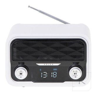 Adler | AD 1185 | Radio Bluetooth | Wejście AUX | Biały