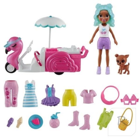 Polly Pocket Zestaw Flaming wózek z przekąskami