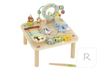 TOOKY TOY Drewniany Stolik Aktywności Cymbałki Montessori