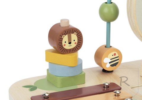 TOOKY TOY Drewniany Stolik Aktywności Cymbałki Montessori