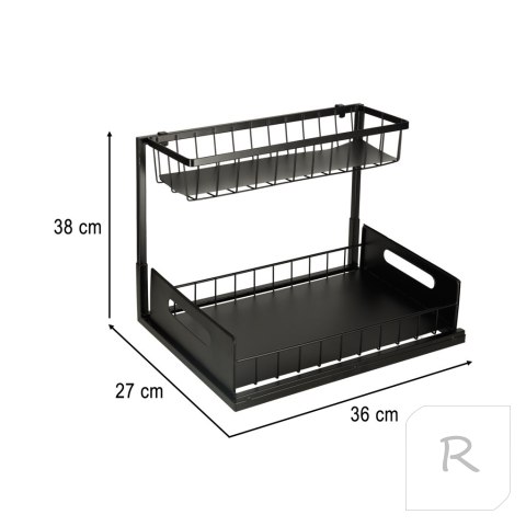 Organizer pod zlewozmywak do szafki dwupoziomowy