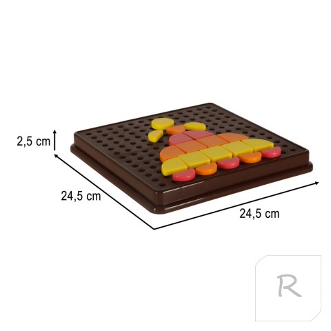 Układanka kreatywna logiczna puzzle mozaika geometryczne kształty