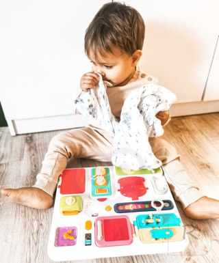 WOOPIE BABY Tablica Manipulacyjna Kuchnia Zegar z Efektami Dźwiękowymi i Świetlnymi Montessori