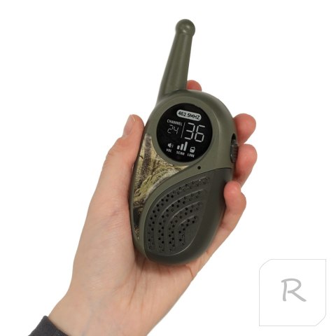 Walkie Talkie krótkofalówka zestaw z centralą dla dzieci khaki