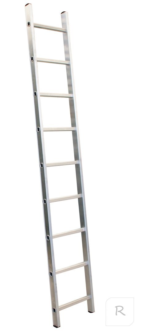 DRABINA ALUMINIOWA PRZYSTAWNA 239CM, 9 SZCZEBLI