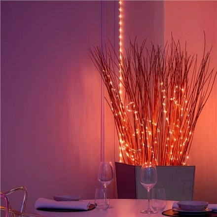 Twinkly|Dots Smart LED Lights 60 RGB (Multicolor), USB Powered, 3m, Transparent|RGB - 16M+ colors