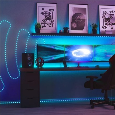 Twinkly|Dots Smart LED Lights 60 RGB (Multicolor), USB Powered, 3m, Transparent|RGB - 16M+ colors