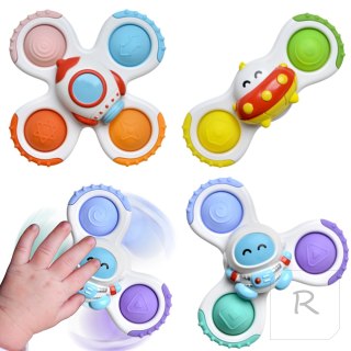 WOOPIE BABY Spinner Zabawka Sensoryczna Rakieta Kosmita Ufo 3 szt.