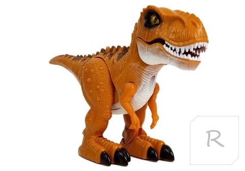 Dinozaur Zdalnie Sterowany R/C Brąz Dźwięk Światło Tyranozaur