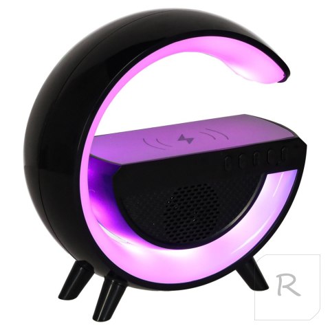 Lampka LED RGB ładowarka indukcyjna radio