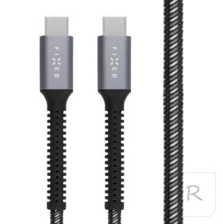 Fixed | Armor Cable USB-C/USB-C, 1.2 m, 240W | FIXDA-CC12-GR