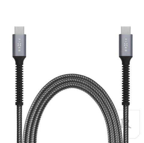 Fixed | Armor Cable USB-C/USB-C, 1.2 m, 240W | FIXDA-CC12-GR