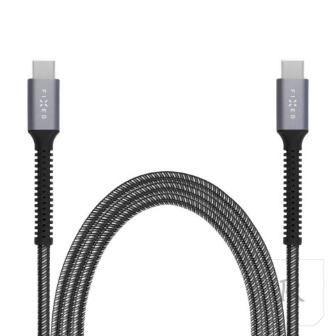 Fixed | Armor Cable USB-C/USB-C, 2 m, 240W | FIXDA-CC2-GR