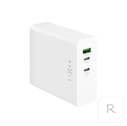 Fixed Charging Station 2xUSB-C/1xUSB, GaN, PD 3.1 support, 140W | FIXCG140-2C1A-WH