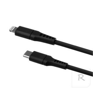 Fixed | Liquid Silicone Cable USB-C/Lightning, 2m | FIXDLS-CL2-BK