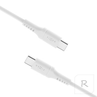 Fixed | Liquid Silicone Cable USB-C/USB-C, 2m, 60W | FIXDLS-CC2-WH