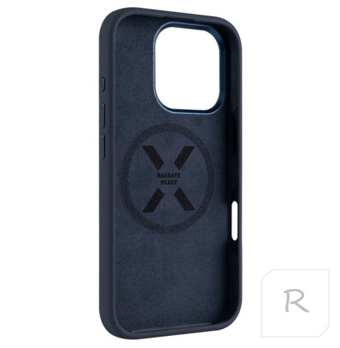 Fixed MagFlow | Back cover | Apple | iPhone 16 Pro | Liquid silicon | Blue