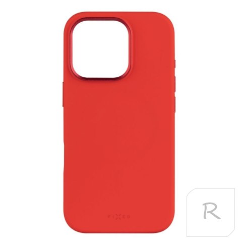 Fixed MagFlow | Back cover | Apple | iPhone 16 Pro | Liquid silicon | Red