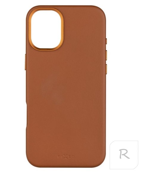 Fixed MagLeather | Back cover | Apple | iPhone 16 Plus | Leather | Brown