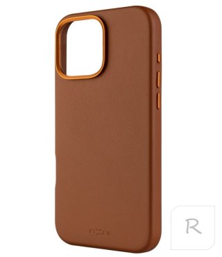 Fixed MagLeather | Back cover | Apple | iPhone 16 Pro Max | Leather | Brown