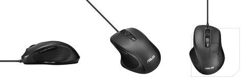 Asus | Ergonomic Mouse | UX300 PRO | Wired optical mouse | Wired optical | USB 2.0 | Black