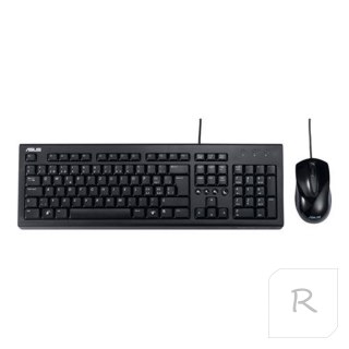 Asus U2000 | Keyboard and Mouse Set | Wired | US | Black