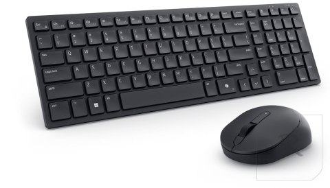 Dell | Silent Keyboard and Mouse | KM555 | Keyboard and Mouse Set | Wireless | US International (QWERTY) | Black | 2.4 GHz, Blue