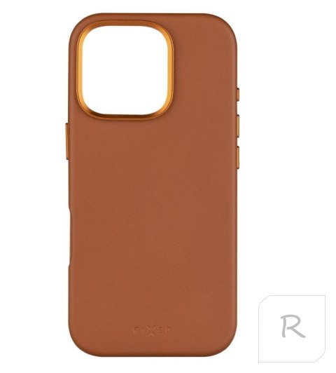 Fixed MagLeather | Back cover | Apple | iPhone 16 Pro | Leather | Brown