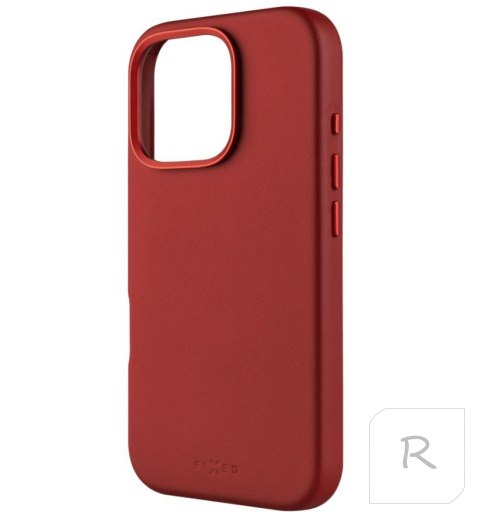 Fixed MagLeather | Back cover | Apple | iPhone 16 Pro | Leather | Red