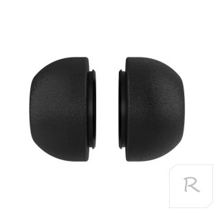 Fixed Plugs Pro, 2 sets, size XS | Plugs | Apple | Airpods Pro/Pro 2 | Foam | Black