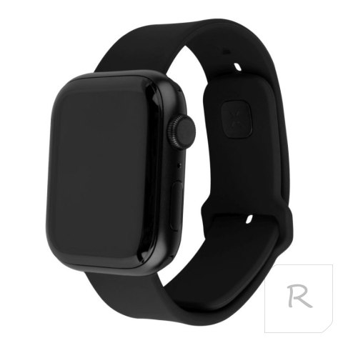 Fixed | Sporty Strap Set for Apple Watch 42/44/45mm | 170-235 mm | Black | Silicone